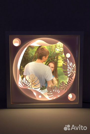 Фоторамка с led подсветкой, рамка для фото