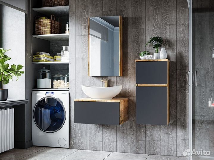 Тумба с раковиной Misty Ива П-Ива-01090-481Я