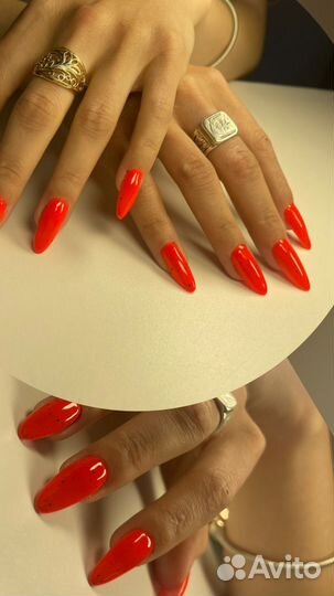 Маникюр наращивание ногтей покрытие гель лак