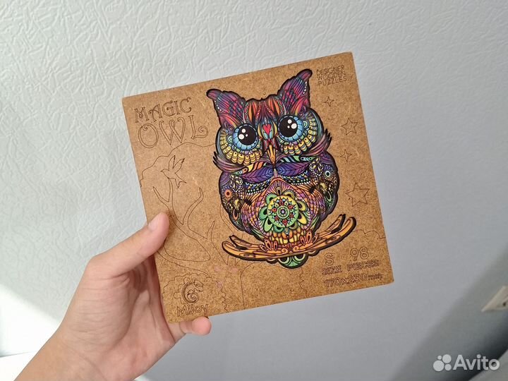 Деревянный пазл сова