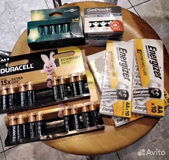 Батарейки v9, AA, duracell, varta,GP,energizer