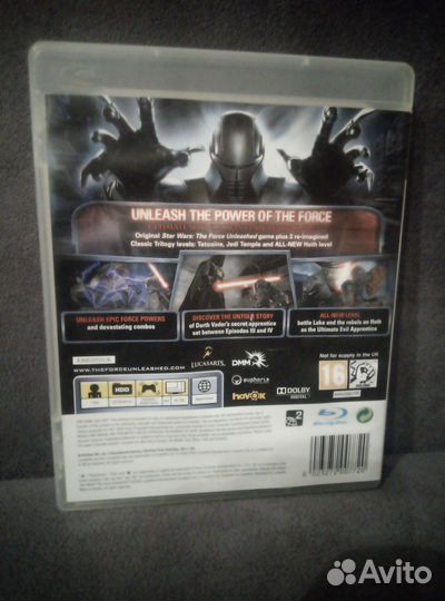 Диск на PS3 Star Wars - the force UnleasheD