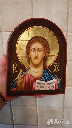 Икона рукописная. Спас Вседержитель