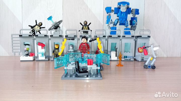 Lego marvel 76125 лаборатория железного человека