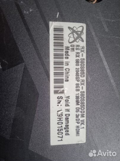 Видеокарта RX 580 8gb