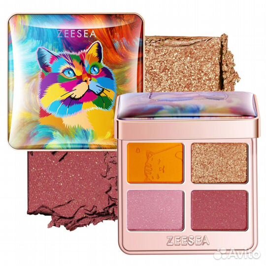 ZeeSea Тени для век Tipsy Kitty Eyeshadow Quad