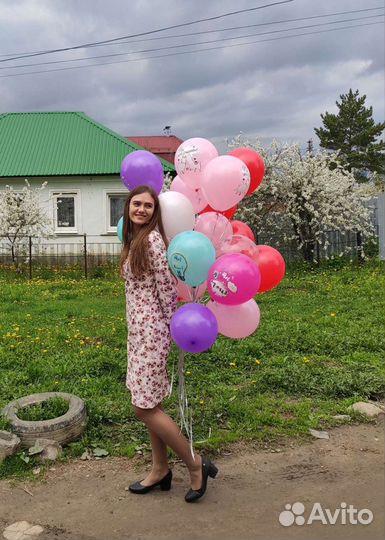 Воздушные шары с гелием, гирлянда из шаров