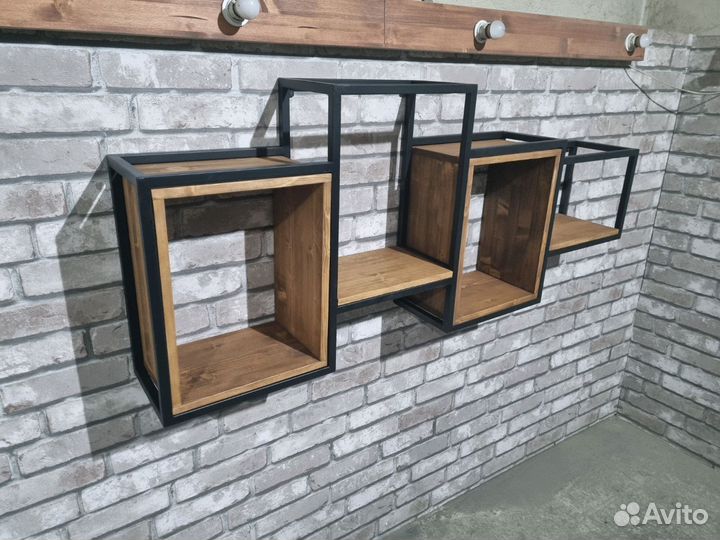 Полки в стиле Лофт