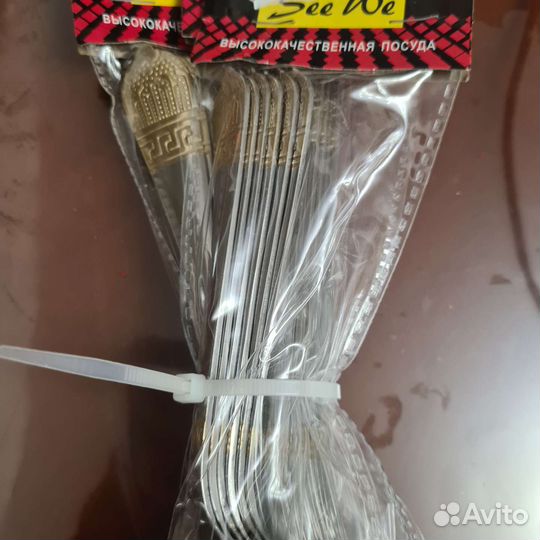 Столовый набор ложки и вилки новый