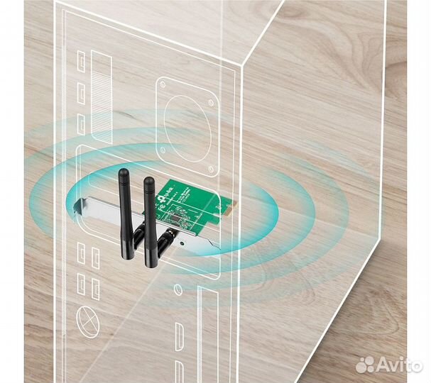 Wi-Fi адаптер TP-Link TL-WN881ND, зеленый
