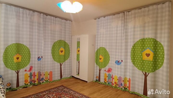 Комплект штор Две птички в детскую