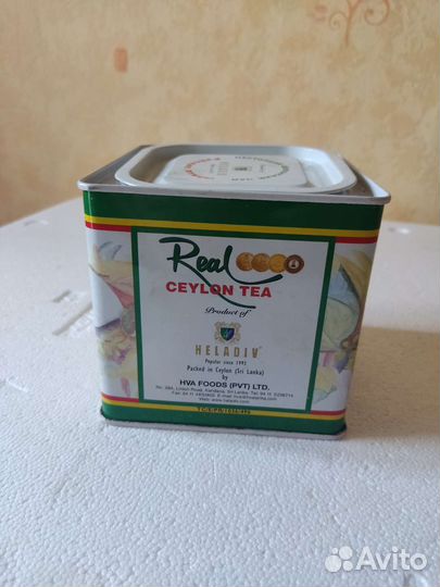 Жестяная банка из под чая