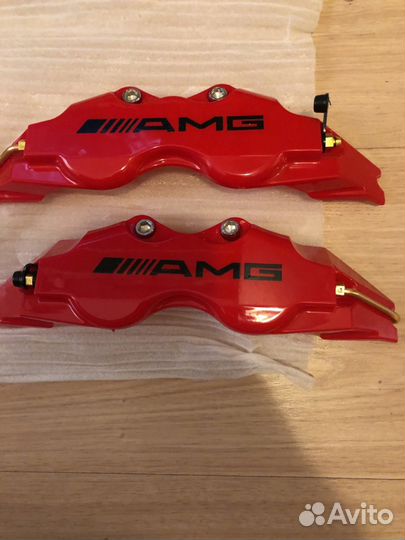 AMG накладки суппорт 22 и 18 см новые