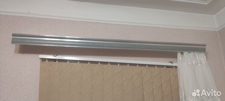 Карнизы для штор двухрядные бу