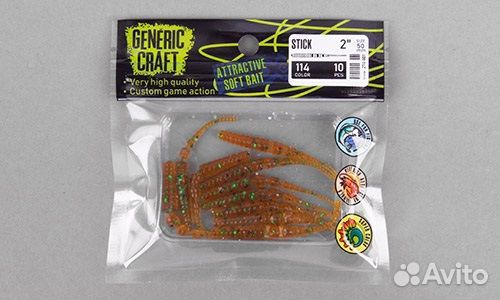 Мягкая приманка Generic Craft Stick 2in, 5см, ц114