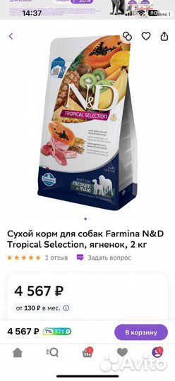 Корм для собак