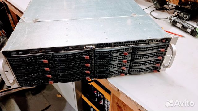 Сервер Supermicro 2хXeon, 8Gb RAM, 16xSAS/SATA