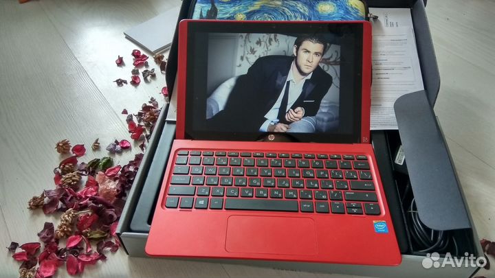 HP pavilion X2 ноутбук+планшет, чек, коробка