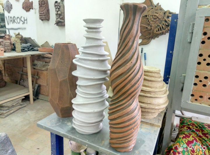 Керамические горшки под растения, ручной работы