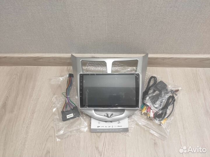 Магнитола на hyundai solaris 1