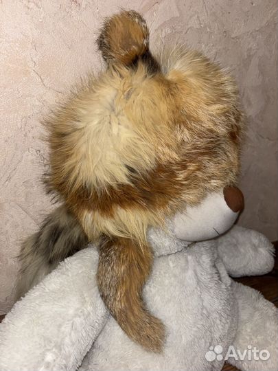 Шапка меховая с хвостом