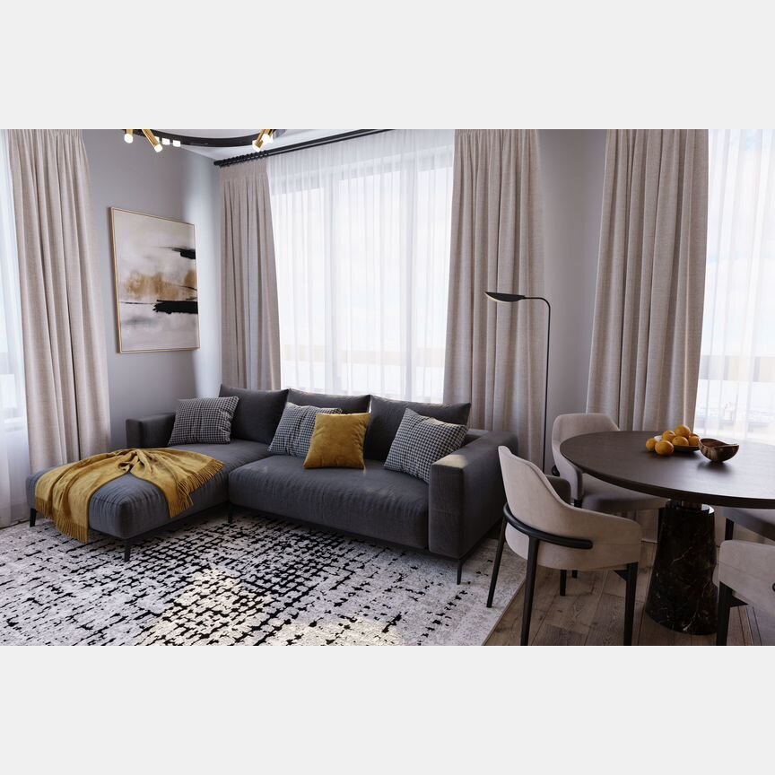 2-к. квартира, 56,4 м², 17/25 эт.