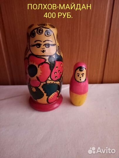 Матрёшки СССР. Полхов-Майданская роспись