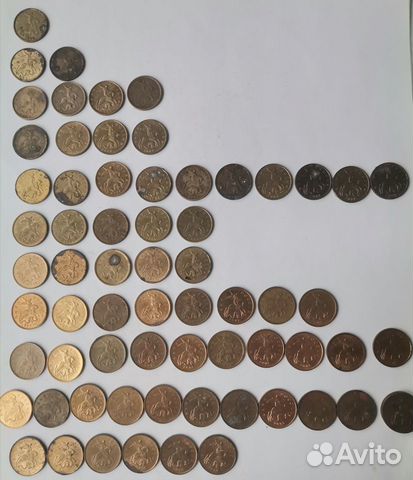 Монеты 10 копеек 2000-2010 + 2012 дефект