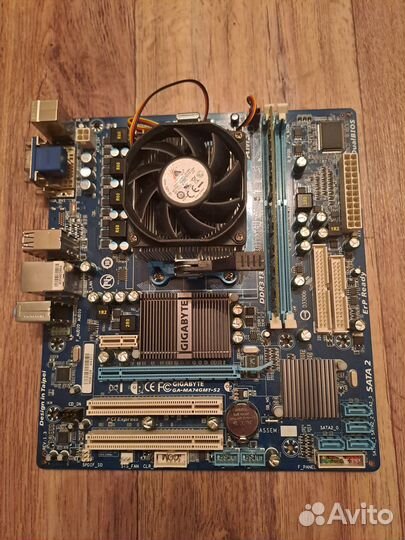 Материнская плата с процессором ам3, ddr3 4gb