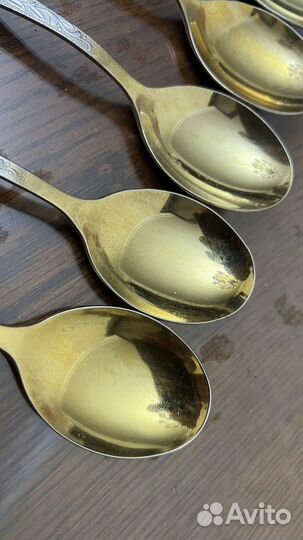 Ложки столовые позолоченные СССР