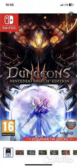 Картридж nintendo switch dungeon 3