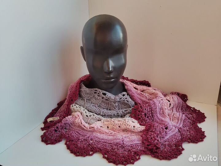 Новая дизайнерская полукруглая шаль ручная работа