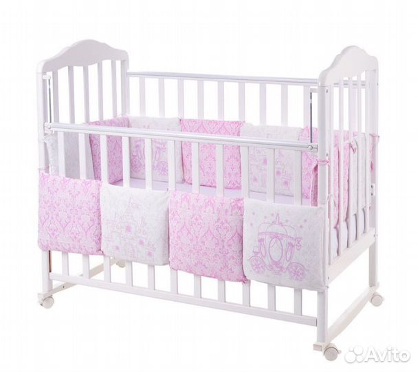 Бортики в кроватку, комплект из 12 подушек