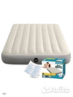Надувной матрас 137х191х25 см белый цвет