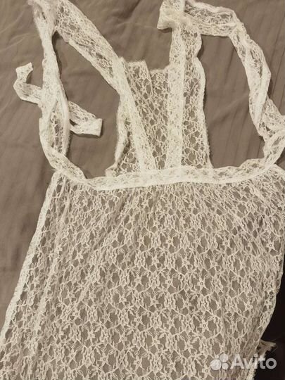 Белый школьный фартук