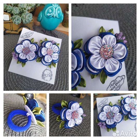 Резинки для волос (канзаши)