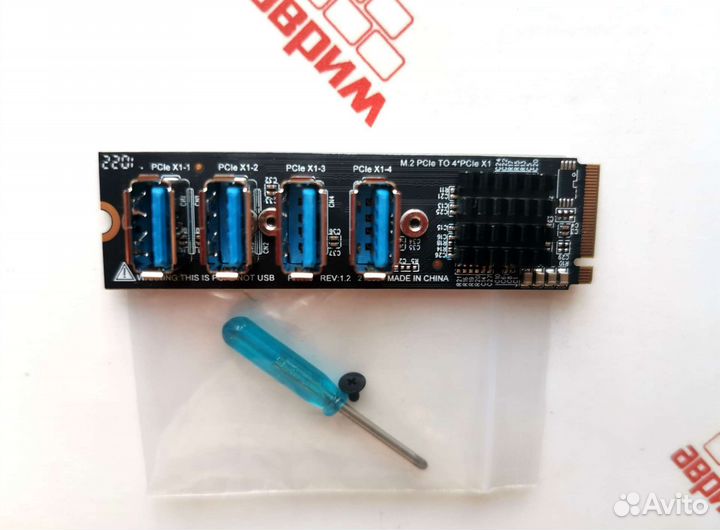 Расширитель M2 to 4 PCI-E для видеокарт