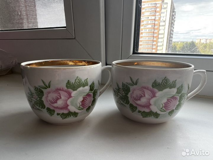 Чашки фарфоровые СССР