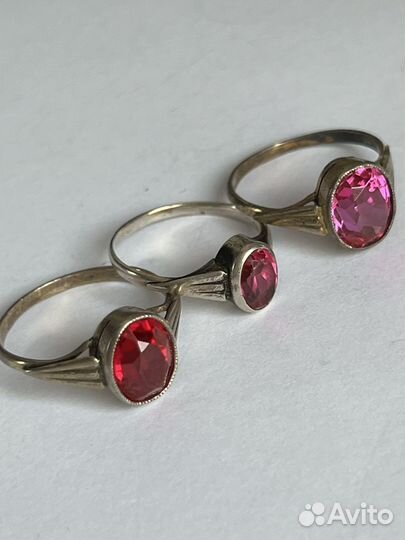 Серебряное кольцо 875 проба