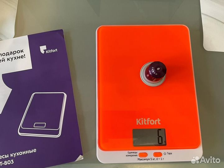 Весы кухонные kitfort kt-803 оранженвые