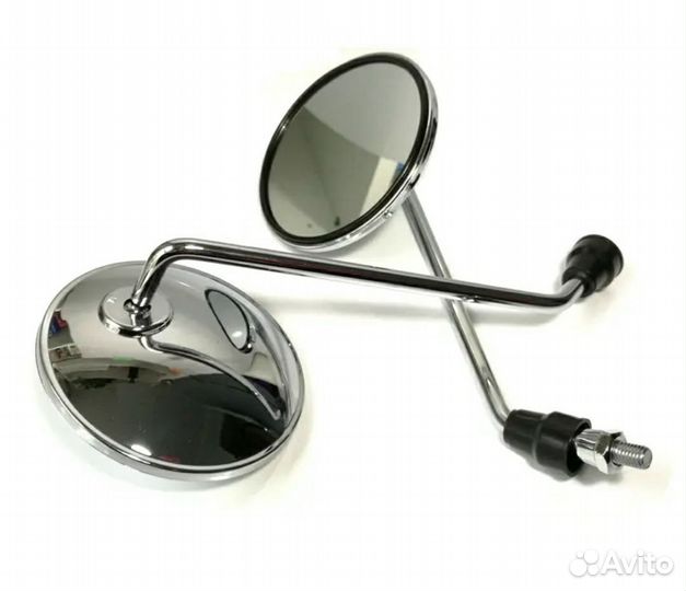 Зеркала хром заднего вида (8мм) для скутера