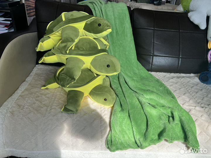 Мягкие игрушки с пледом