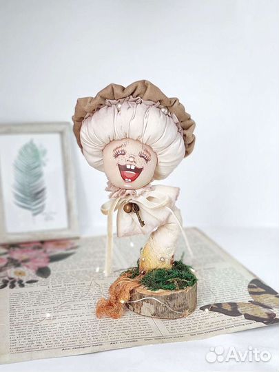 Украшение интерьера - декоративный гриб, ручной ра