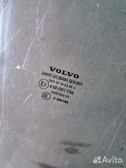 Стекло двери переднее правое Volvo S80