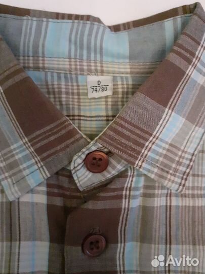 Рубашка для мальчика 74-80 см