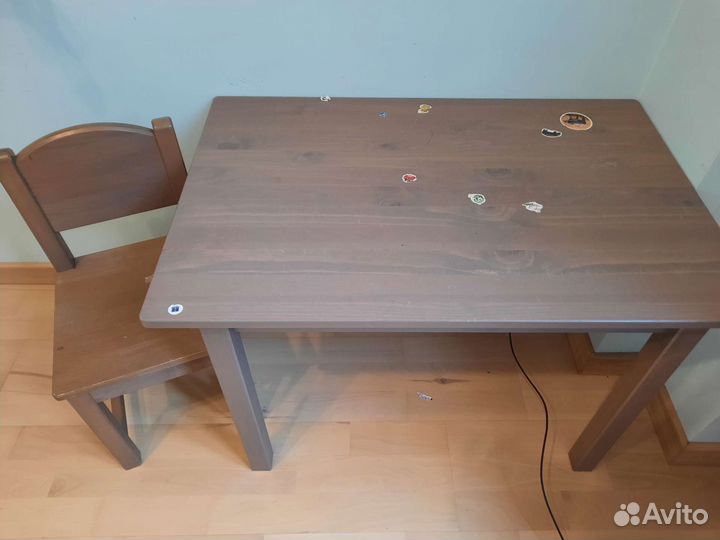 Детский стол и стул IKEA сундвик