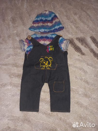 Беби борн аналог. Мальчик с комплектом вещей