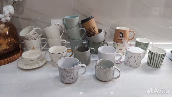 Коллекция кружек HM, sinsay и др