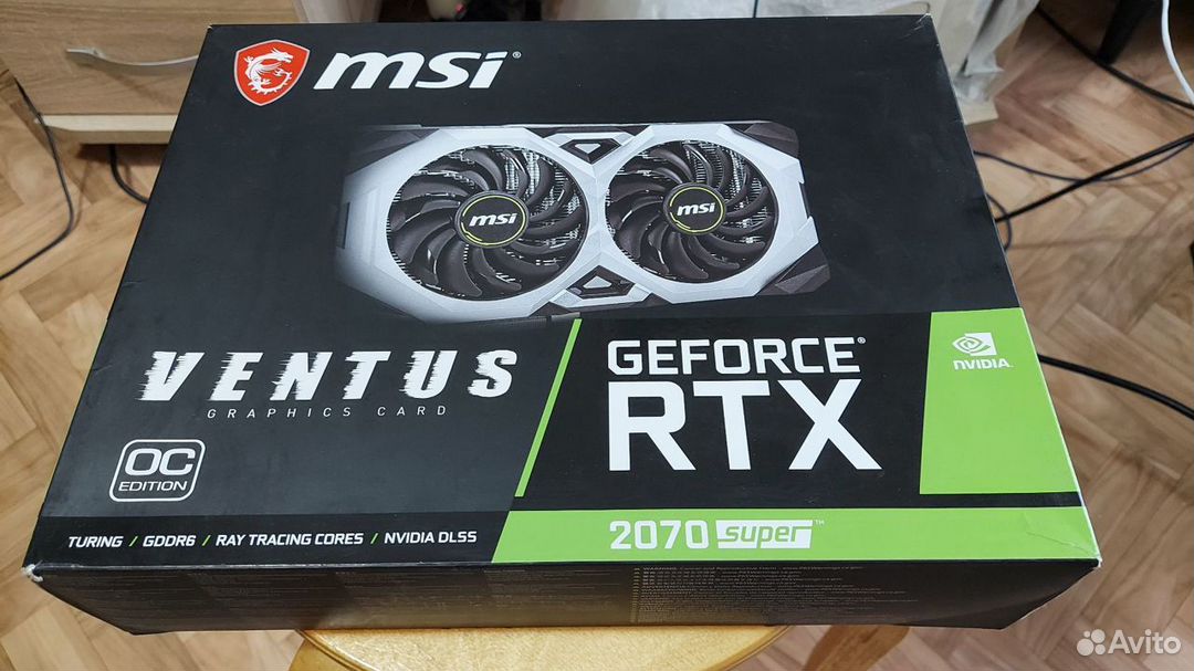 Видеокарта rtx 2070 супер 8gb MSI Ventus OC