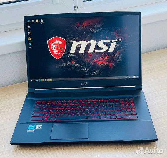 Мощнейший Msi 17.3 / i7-12700H / RTX3070 Ti 8Gb
